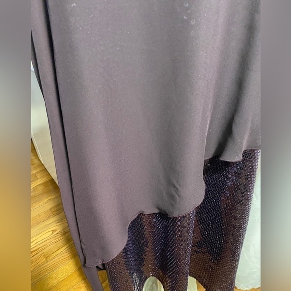 Reitmans Chiffon Poncho Sequins Dress Sz Plus 20 purple - Picture 7 of 13